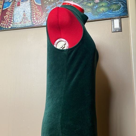 GAP velour green mock neck body suit Medium Petite - Picture 4 of 6